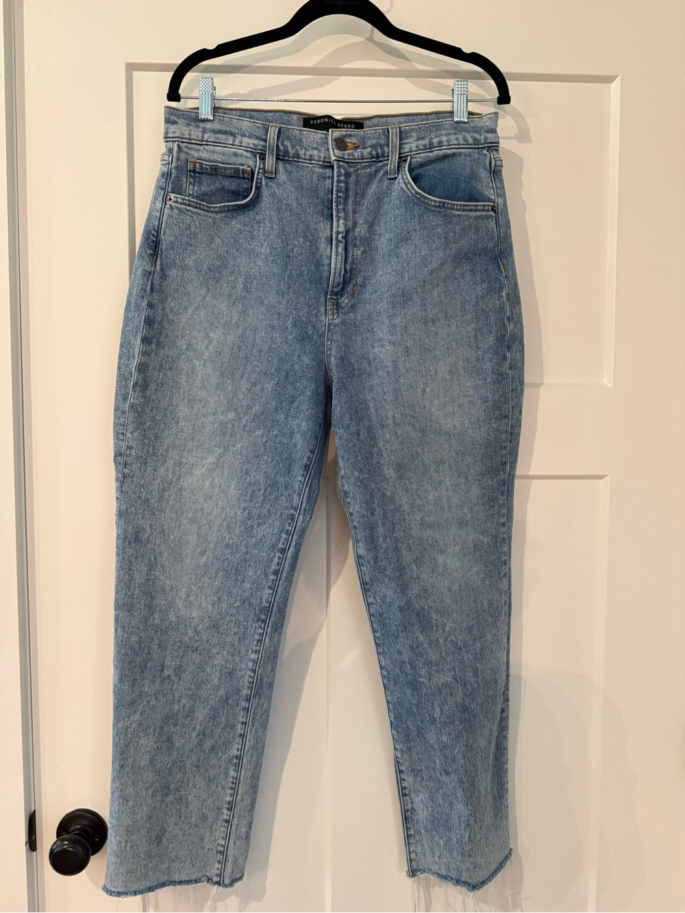 Veronica Beard Light Blue Cropped Ankle Jeans